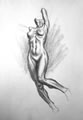 Michael Hensley Drawings, Female Form 114